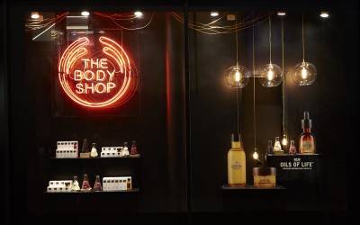 Window creative for The Body Shop - by Lucky Fox