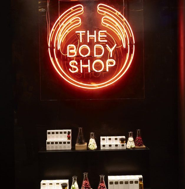 Window creative for The Body Shop - by Lucky Fox