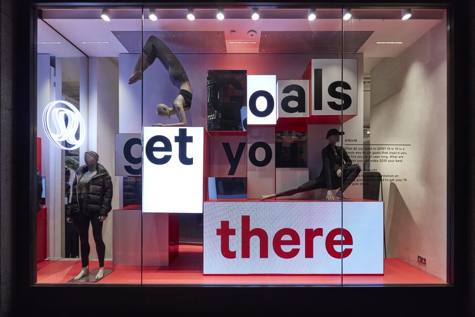 VM window scheme for lululemon by Lucky Fox