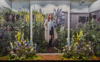 Visual merchandising window design for Barbour X Alexa Chung by Lucky Fox