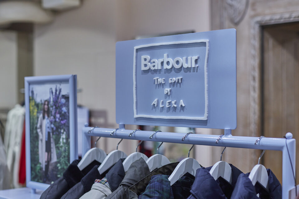 Instore VM scheme for Barbour at Liberty by Lucky Fox