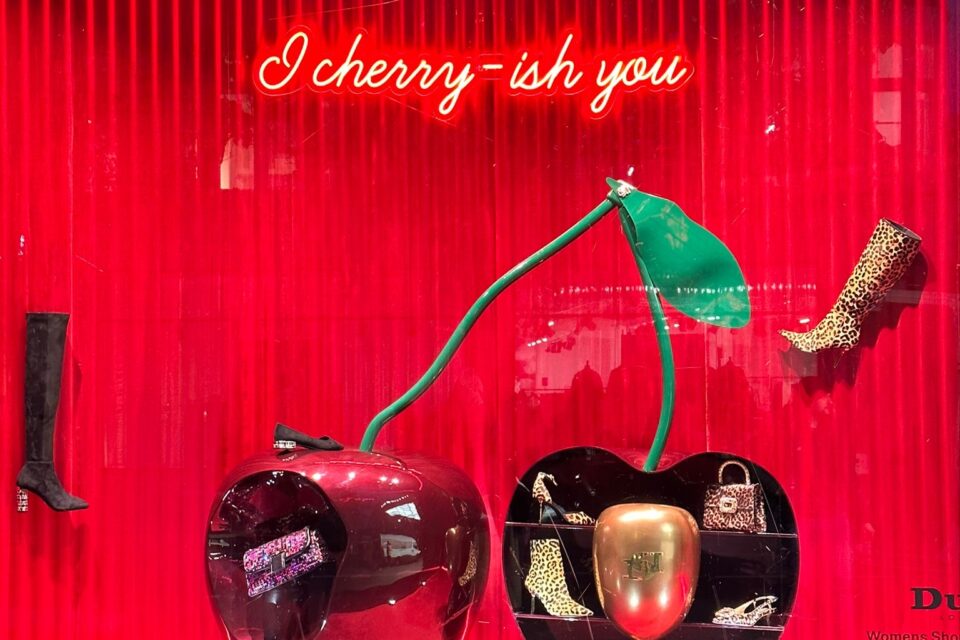 Festive window scheme for Dune at Selfridges by Lucky Fox