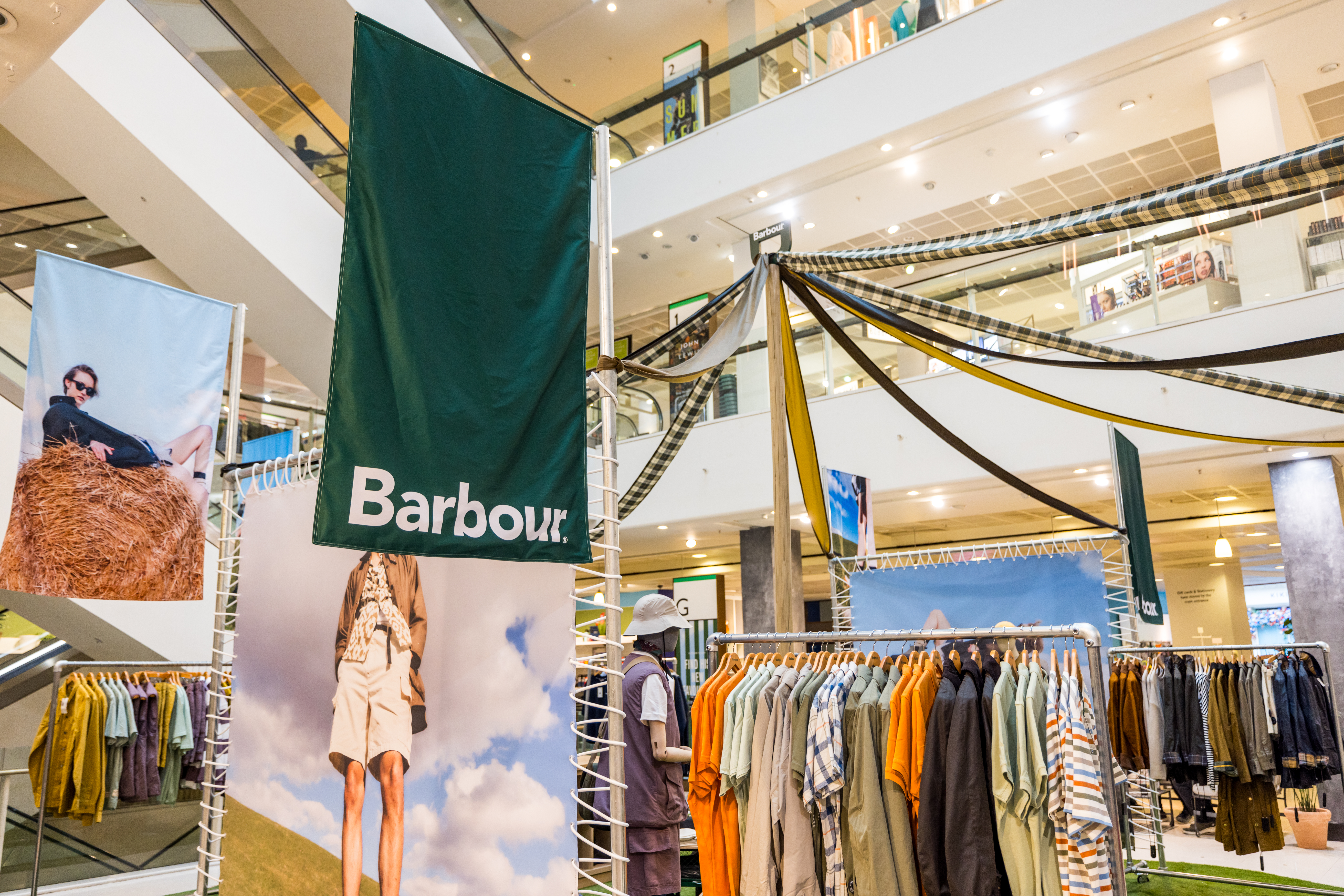 Barbour takeover at Peter Jones for John Lewis