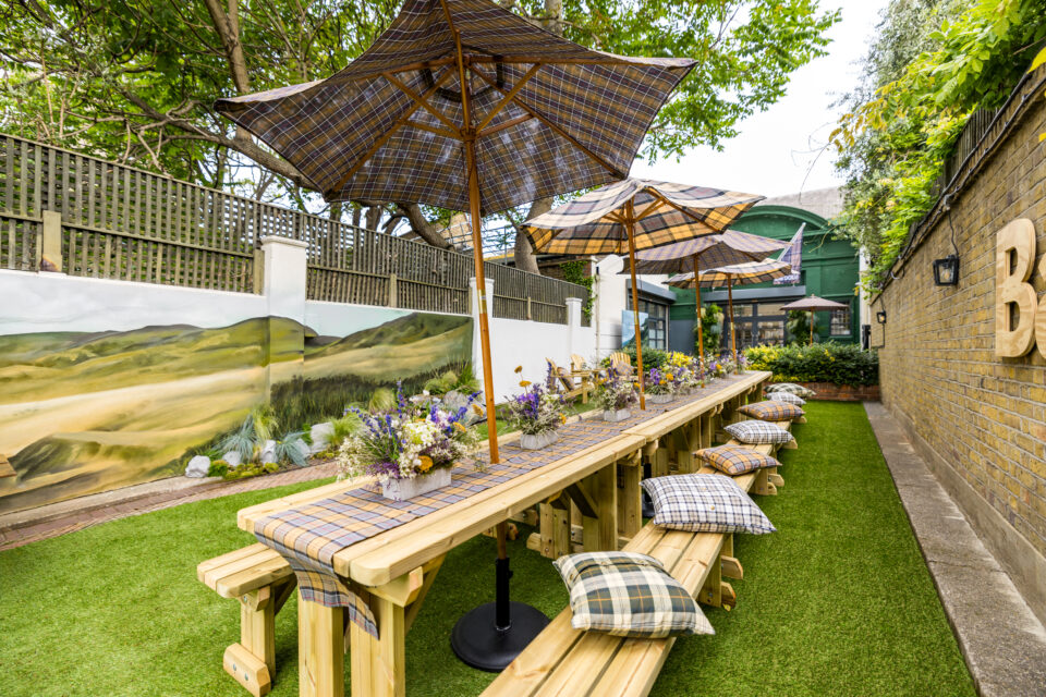 Launch event for Barbour, designed and installed by Lucky Fox