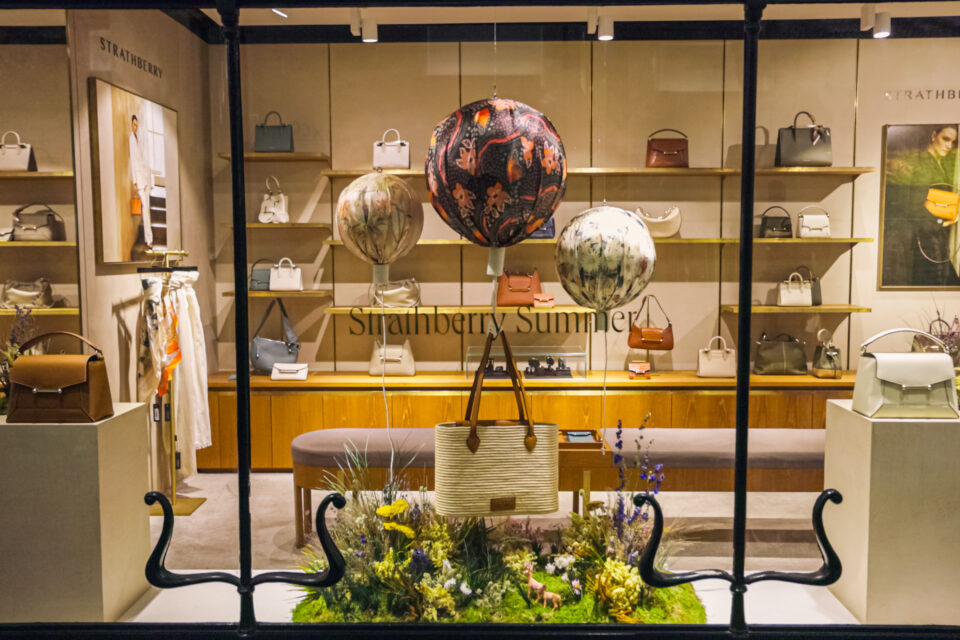 Strathberry summer window design and install, by Lucky Fox