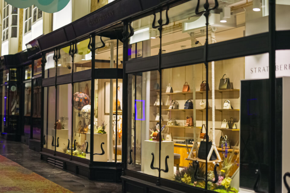 Strathberry summer window design and install, by Lucky Fox