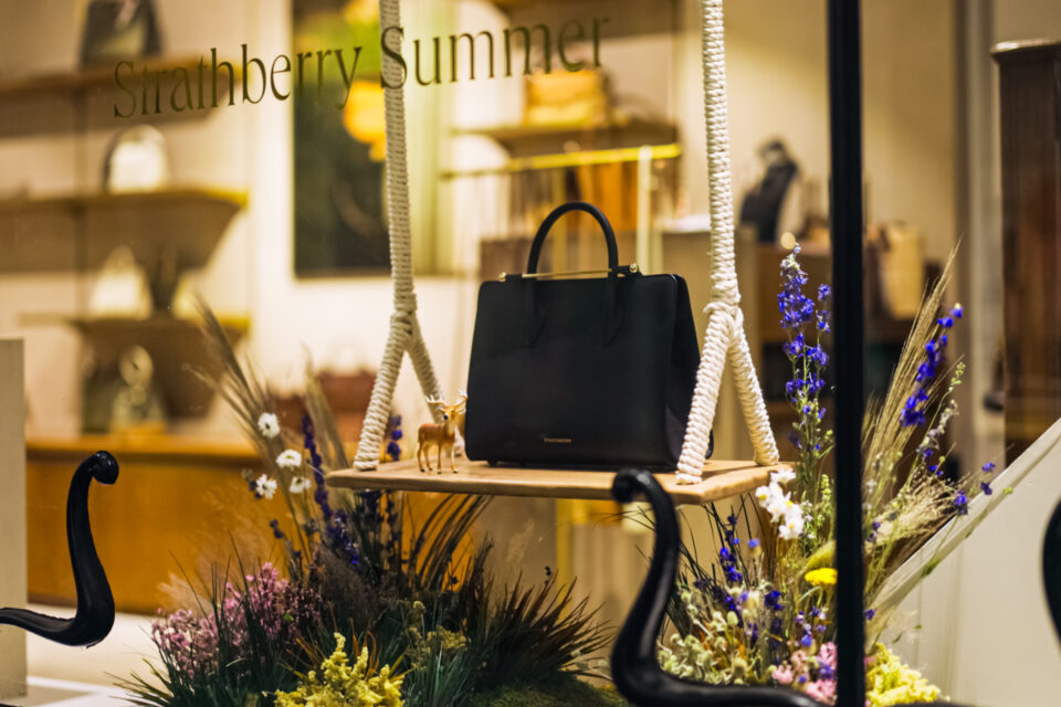 Strathberry summer window design and install, by Lucky Fox
