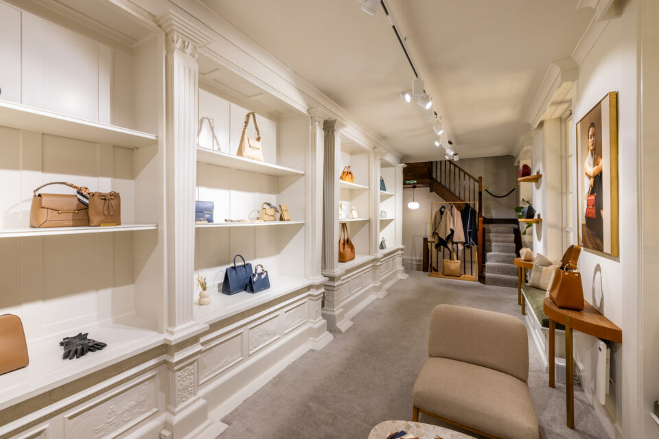 Creating an immersive retail concept for Strathberry. Design, build and install by Lucky Fox.