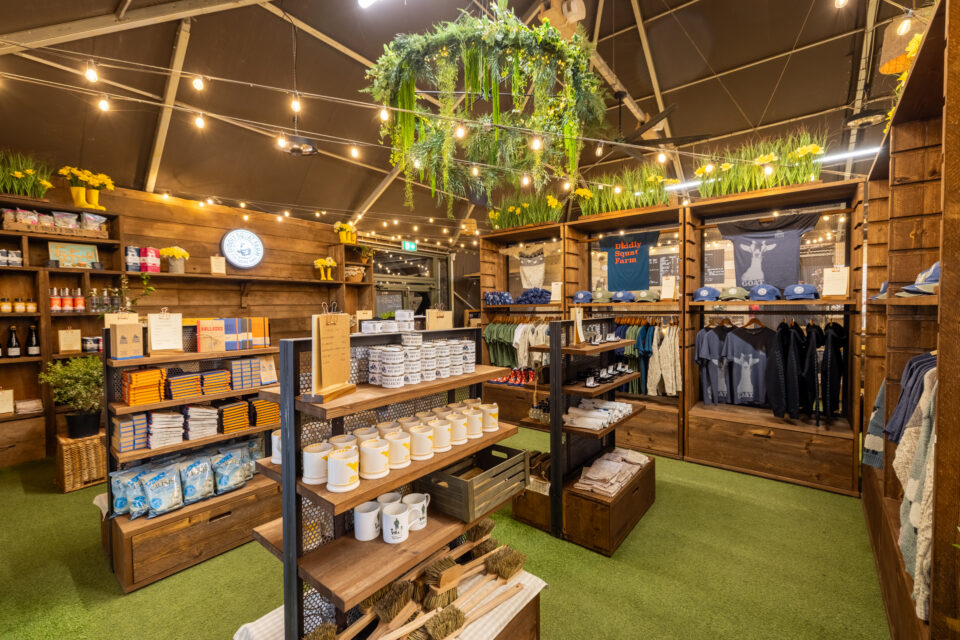 Diddly Squat Farm Shop design, manufacture and installation by Lucky Fox